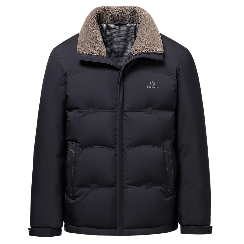 【90鸭绒/含羊毛领】爸爸羽绒服