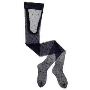 香雪集「0D波点丝袜」复古圆点连裤袜光腿神器女波点黑丝袜