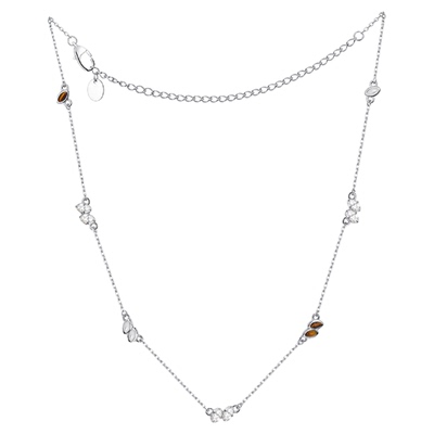 TOGGLER天然白贝壳叠戴项链秋冬