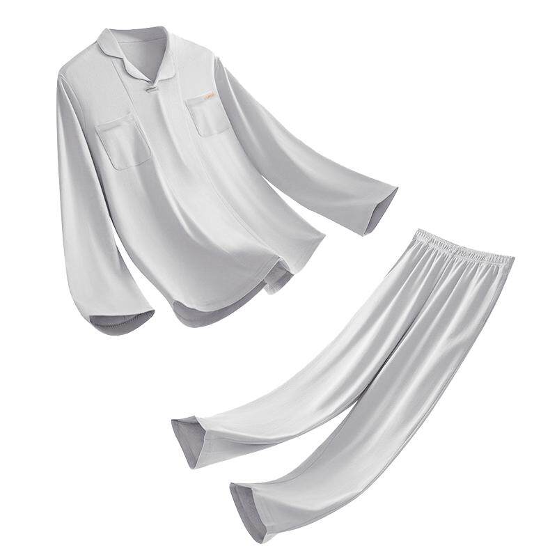 良良儿童家居服套装夏季薄款亚麻睡衣裤中大童2024新款空调服抗菌