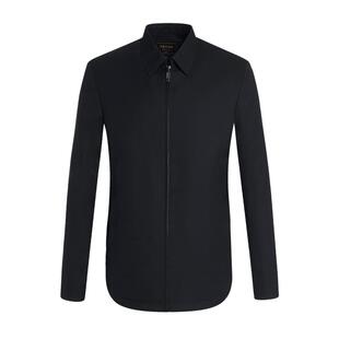 【行政夹克】雅涛男士商务翻领高端纯绵羊毛简约公务干部行政外套