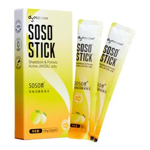 多燕瘦双柚活酵素soso棒水果益生菌果冻嗨吃孝素益生元5条*20盒