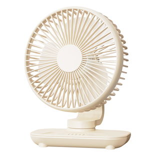 摇头桌面小风扇静音办公室桌上usb充电风扇小型宿舍学生床上家用大风力超长续航台式电扇迷你台扇吹辅食便携7
