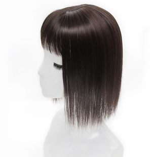 头顶补发片女假头发补头发稀少遮白发碎刘海自然逼真全真发假发片