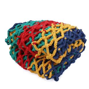 彩色安全网围网防坠网幼儿园护栏阳台天井楼梯防护网防摔尼龙网绳