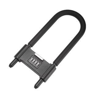 密码锁玻璃门u型锁防水防锈u形锁门锁锁具锁家用加长密码防盗挂锁