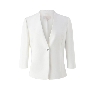 PRICH简约高智感无领七分袖西装2026夏季新款通勤收腰气质外套女