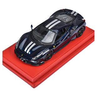 法拉利488Pista车模跑车仿真合金1比24汽车模型收藏摆件生日礼物