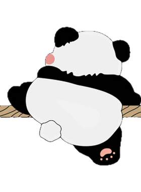 卧室墙面卡通动物橘猫贴纸