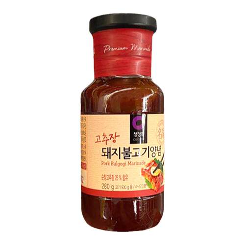 麦德龙代购 韩国进口 清净园猪肉烤肉酱 烧烤酱 猪排酱 280克