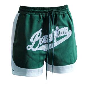 健身运动短裤男速干夏款高街潮牌美式篮球裤四分裤宽松深蹲训练裤