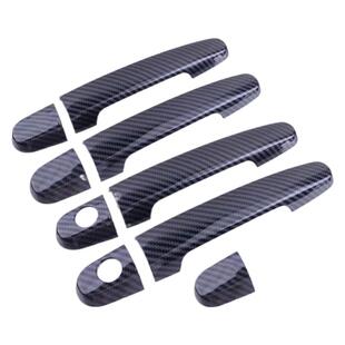 适用于01-13款老卡罗拉花冠车门把手保护盖装饰碳纤纹拉手门碗贴