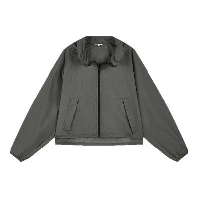 MOUSSY 夏季新品轻量运动风宽松连帽轻薄外套女028ISZ30-0741