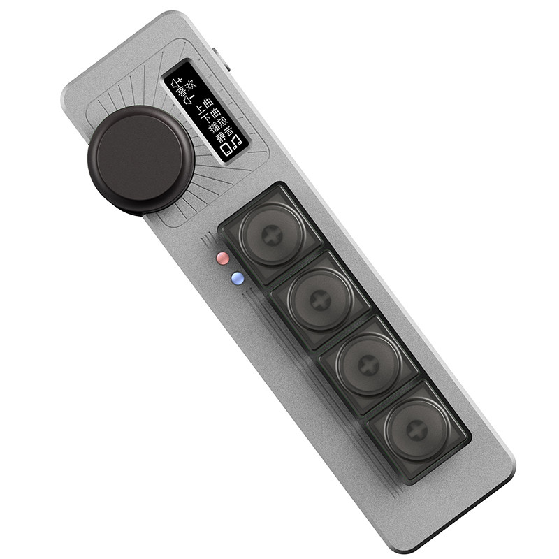 KeyPlayer高颜值多媒体小键盘ZMK铝坨坨vibecode键盘双模机械键盘