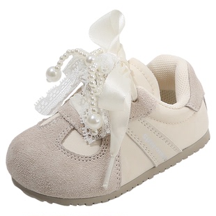 女童公主鞋洋气勃肯鞋春秋季小宝宝学步鞋休闲德训鞋软底婴儿鞋子