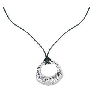 DINN DINN DESIGN简系列绷带缠绕吊坠皮绳长项链女百搭轻奢设计