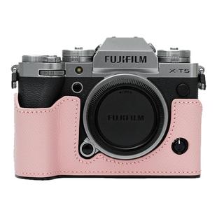 阿尔飞斯真皮富士相机保护套轻便复古相机带皮套适用XM5XT5XT50XS20X100VI数码相机包配件牛皮外壳铝合金底座