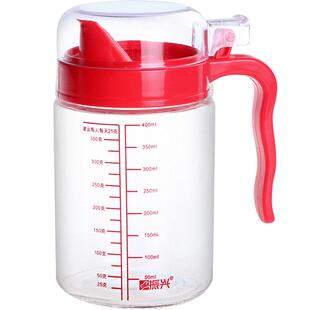 振兴玻璃油壶防漏家用厨带刻度品酱油醋调料瓶餐厅油瓶调料罐带盖