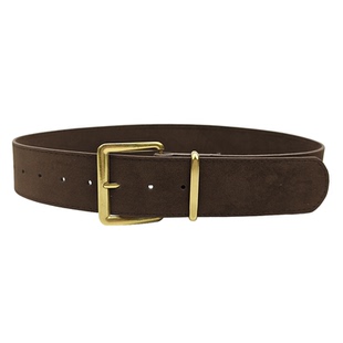 复古风麂皮绒面宽腰带女配裙子百搭毛衣束腰显瘦反绒磨砂设计皮带