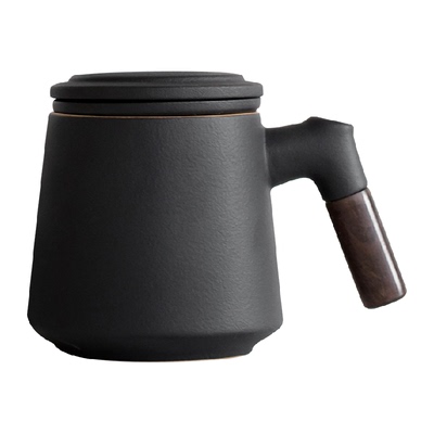 兮元记带盖过滤茶水分离茶杯