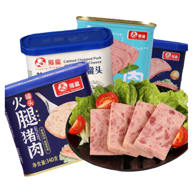 飞龙牌小白猪即食午餐肉罐头