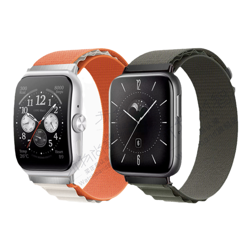 适用oppo watch S高山watchX2尼龙X3回环S表带运动智能手表oppowatch4Pro可替换3尼龙pro腕带2男女款配件