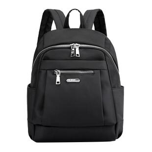 牛津布双肩包女士2025新款百搭防水尼龙旅行背包妈妈包多隔层书包