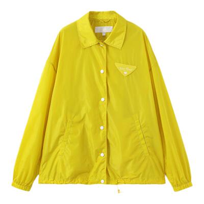 URLAZH有兰VC柠檬黄落肩外套
