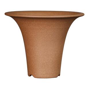 神力精品紫砂花盆大瓢口春兰寒兰花卉绿植透气素面创意客厅桌面盆