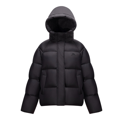 美特斯邦威纯色连帽羽绒服