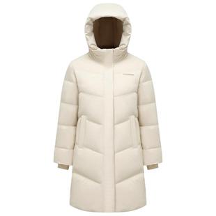 【经典爆款】波司登25新款羽绒服女士中长款纯色连帽加厚保暖通勤