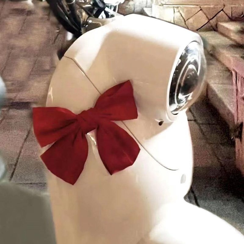 电动车贴蝴蝶结车饰单车改装配件装可爱死飞改装配件蝴蝶结魔术贴