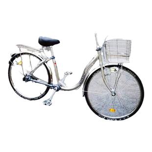 川泽宫本日本进口内三速不锈钢自行车无链条轴传动车男女通用款