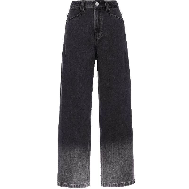 ONLY宽松直筒裤七分裤牛仔裤
