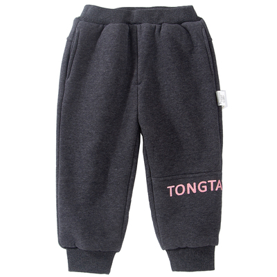 双层长裤棉裤子童泰双层运动裤