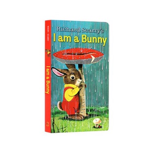 I Am a Bunny 我是一只兔子 richard scarry 英文原版儿童绘本 早教启蒙纸板书 金色斯凯瑞童书 感受四季变化 小兔子