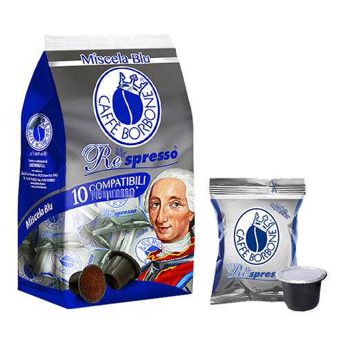 Caffè Borbone波庞意式胶囊咖啡蓝标拼配烘焙兼容雀星巴客胶囊机