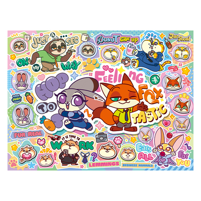 3djp疯狂动物城系列平面拼图