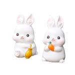 汽车兔子摆件可爱公仔车载车内中控台装饰品女司机车饰2023新款