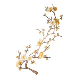 恒源祥纯羊毛围巾冬季女梅花刺绣加厚红色围脖送长辈妈妈新年礼物