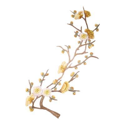 恒源祥纯羊毛围巾冬季女梅花刺绣加厚红色围脖披肩送长辈妈妈礼盒