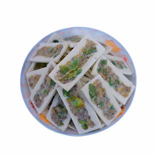 合肥特产巢湖烔炀镇老街四镶玉带糕传统特色手工制作糕点核桃仁糕