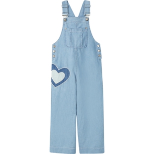 【38开门红】Zimmermann女童刺绣牛仔连体裤