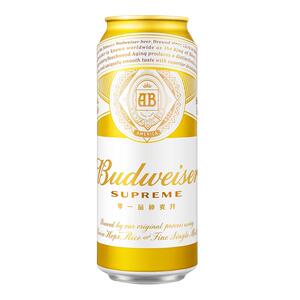 百威金尊啤酒500ml*18听罐装10.0°P精选麦芽整箱批发