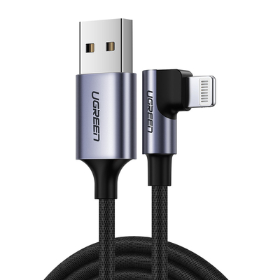 绿联适用苹果充电线弯头数据线长