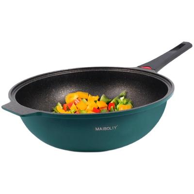 微压麦饭石锅不粘锅燃气灶适用