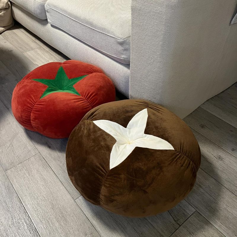 客厅茶几地上沙发坐垫蒲团榻榻米防屁股痛椅子香菇报毛绒玩具靠枕