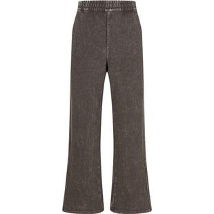 速写男装早春新款男士裤子喇叭卫裤华夫格棉质长裤复古潮流休闲