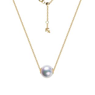 18k金天女珍珠项链路路通珍珠吊坠锁骨链经典日本akoya星座尾链