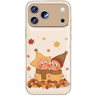 适用苹果17promax秋冬新款手机壳iPhone17高级感小众16pro可爱女15pm挂绳小羊皮14全包13星星人防摔保护套伟C